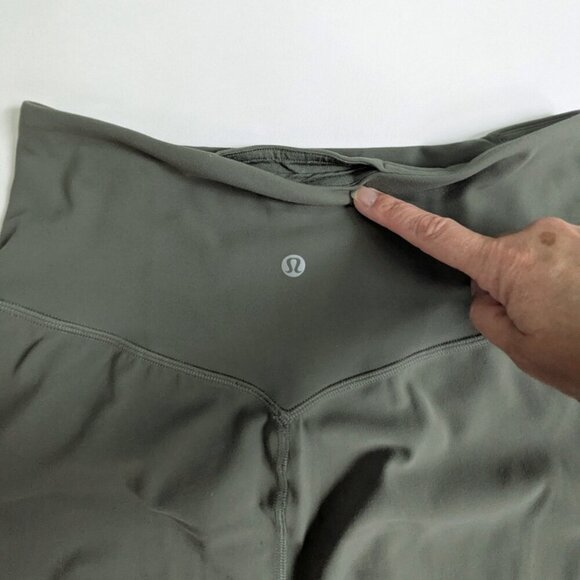 Lululemon Align High Rise Wide Leg Crop Yoga Pants Size 6 Sage Green - Picture 4 of 9